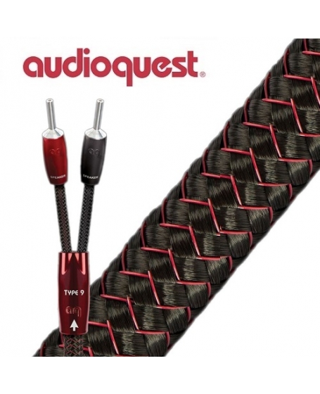 Audioquest Type 9 Speaker Cable 10ft x 2 Made In USA