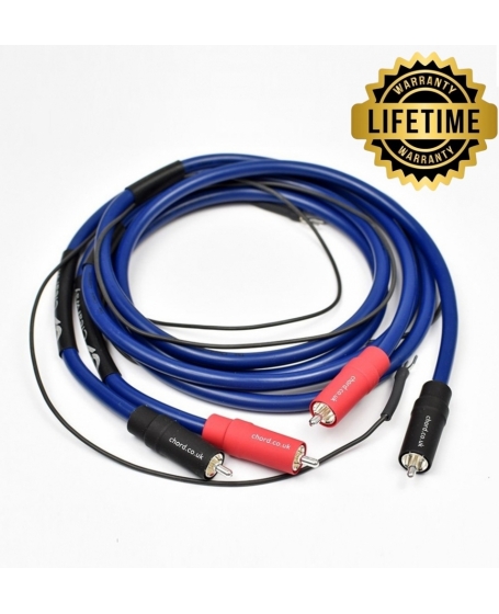 Chord Clearway Analogue RCA Interconnect Turntable 1.2 Meter (With Fly Lead) Made In England