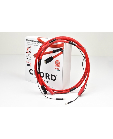 Chord Shawline Analogue RCA Interconnect Turntable 1.2 Meter (With Fly Lead) Made In England