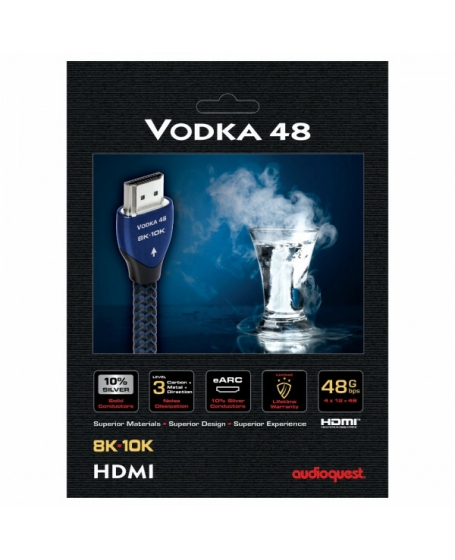 AudioQuest Vodka 48 8K HDMI Cable 2 Meter