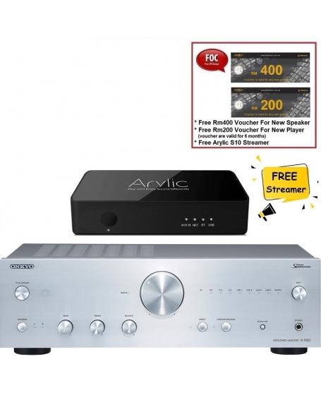 Onkyo A-9150 Stereo Integrated Amplifier Free Streamer