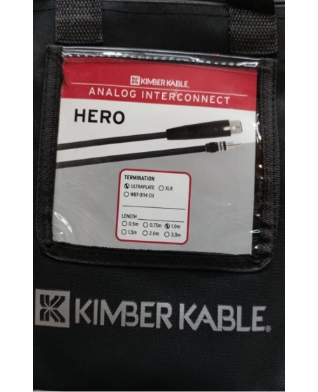 Kimber Kable Hero Ultraplate Interconnect Cable 1 Meter Made In USA