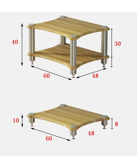 Pro Av HiFi Rack 4 Tiers