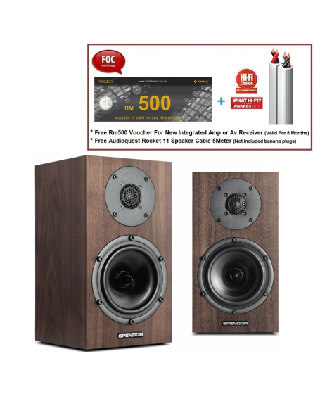 Spendor A1 Bookshelf Speakers Made In UK