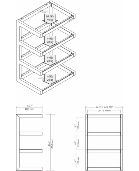 Norstone ESSE Hifi  AV Rack TOOS