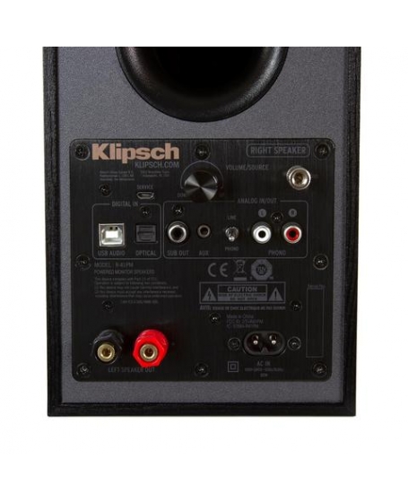 Klipsch R-41PM Power Monitor Speaker With Bluetooth and Phono Input (DU)