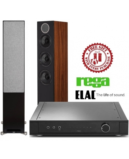 Rega Elex MK4 + ELAC Debut Reference DFR52 Hi-Fi System Package