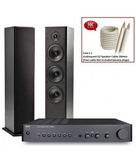 NAD C 316BEE V2 + Polk Audio T50 Hi-Fi System Package