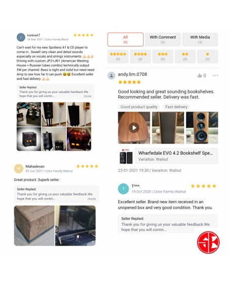 Hifi ROSE RS201E + Wharfedale EVO 4.2 Hi-Fi System Package