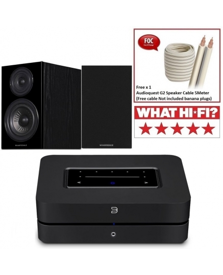 Bluesound Powernode N330 + Wharfedale Diamond 12.1 (Black) Hi-Fi System Package