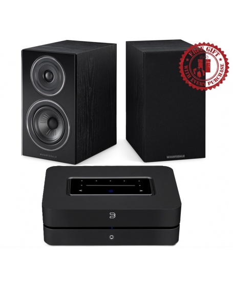 Bluesound Powernode N330 + Wharfedale Diamond 12.1 Hi-Fi System Package