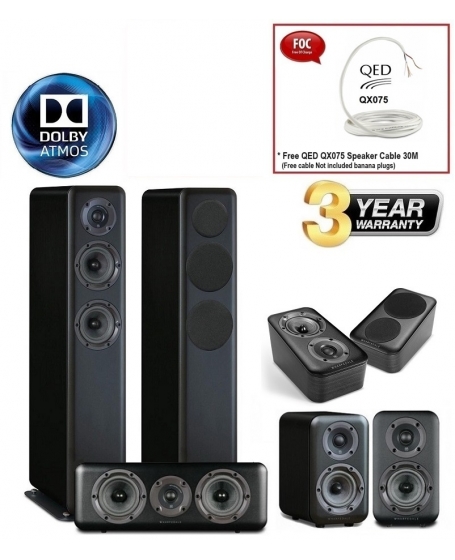 Wharfedale D330 + D310 + D300C + D300 3D 5.0.2Ch Dobly Atmos Speaker Package