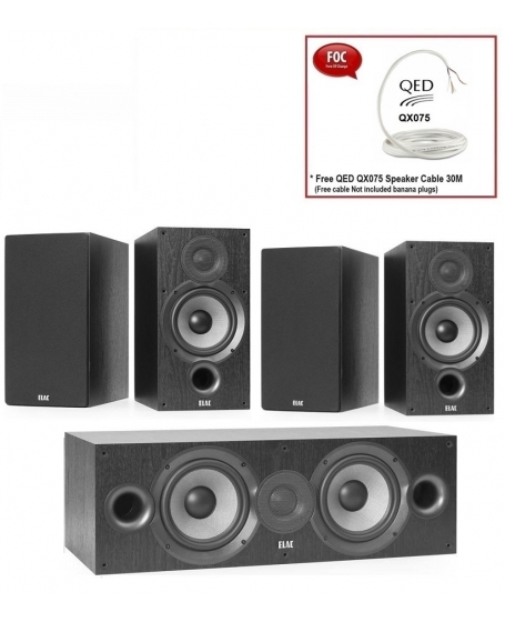 ELAC Debut 2.0 B6.2 + Debut 2.0 C5.2 + Debut 2.0 B5.2 Speaker Package