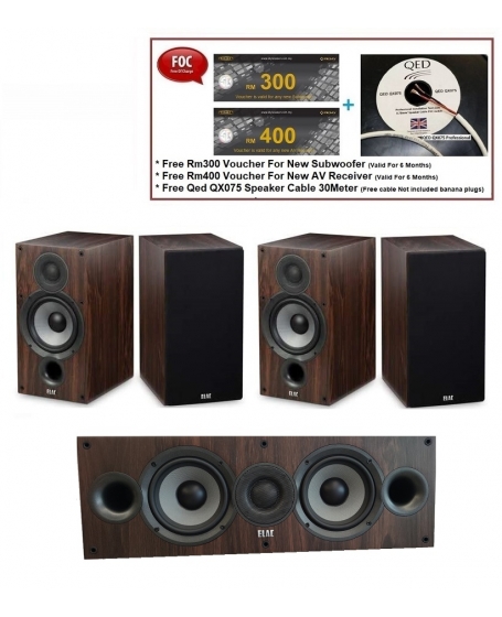 ELAC Debut 2.0 B5.2 + Debut 2.0 C5.2 + Debut 2.0 B5.2 Speaker Package