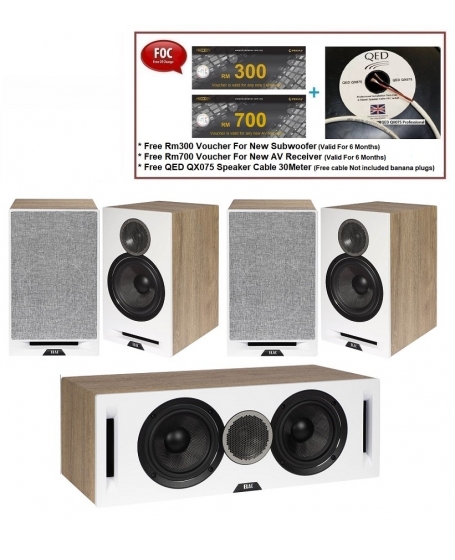 ELAC Debut Reference DBR62 + Debut Reference DCR52 + Debut Reference DBR62 Speaker Package