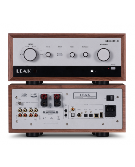 Leak Stereo 130 Integrated Amplifier + Leak CDT CD Player (Walnut)