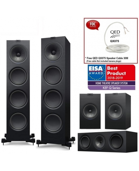 KEF Q750 + Q650 + Q150 Speaker Package
