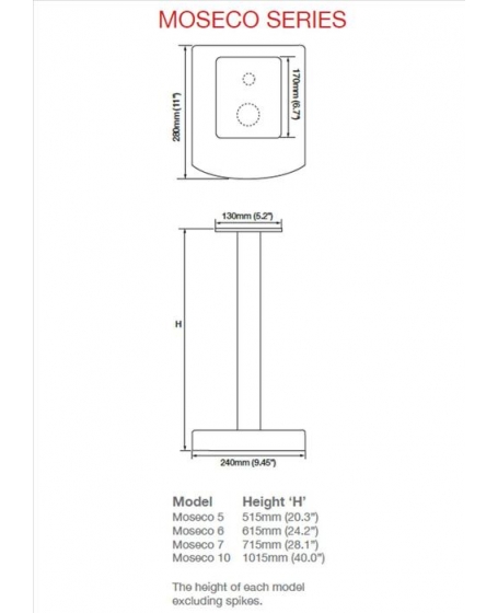 Atacama Moseco 6 Speaker Stand Made In England