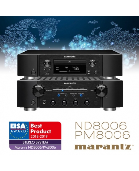 Marantz PM8006 Integrated Amplifier & ND8006 Network Music /CD Player Made In Japan TOOS