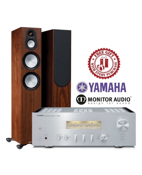 Yamaha A-S1200 + Monitor Audio Silver 300 7G Hi-Fi System Package