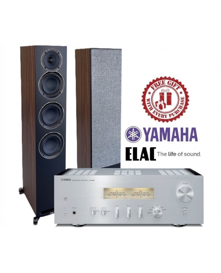 Yamaha A-S1200 + ELAC Uni-Fi Reference UFR52 Hi-Fi System Package