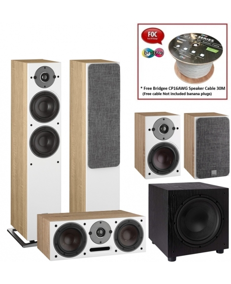 Dali Oberon 5+Oberon Vokal+Oberon 1+Elac SUB1225 Speaker Package