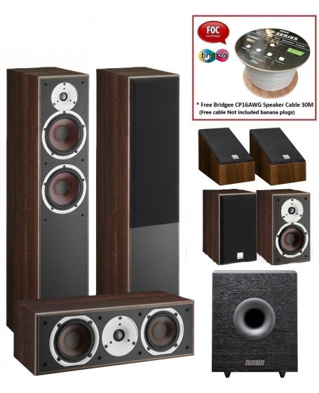 Dali Spektor 6+Spektor Vokal+Spektor 2+Alteco C-1+Earthquake SUB-80X Speaker Package