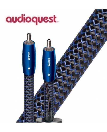 Audioquest Water RCA to RCA  Analog Audio Interconnect Cable 1.5Meter (Pair) Made In USA