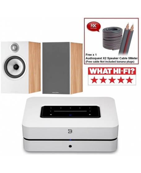 Bluesound Powernode N330 + Bowers & Wilkins 606 S2 Hi-Fi System Package