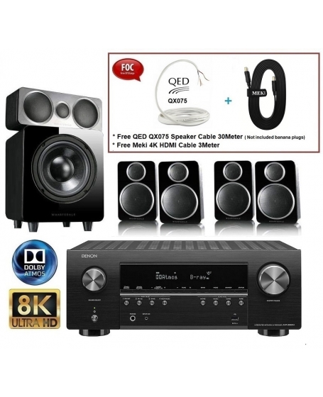 Denon AVR-S960H + Wharfedale DX-2 HCP 5.1 Home Theatre Package