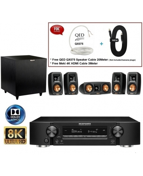 Marantz NR1711+ Klipsch Reference Theater Pack 5.1Ch Home Theatre Package