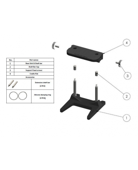 Furutech NCF Booster-Signal-L Connector & Cable Supporter