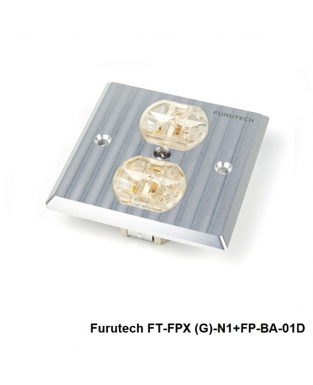 Furutech FT-FPX (G)-N1+FP-BA-01D Receptables + Wall Plate