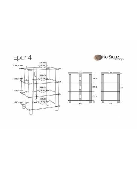 NorStone Epur 4 HiFi Rack