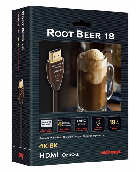 Audioquest Root Beer 18 Optical HDMI Cable 15 Meter