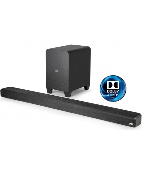 Polk Audio Signa S4 Ultra-Slim TV Sound Bar with Dolby Atmos & Wireless Subwoofer
