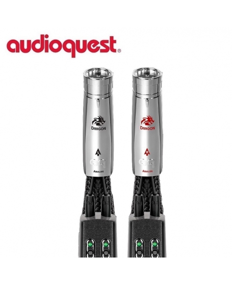 AudioQuest Dragon Dual DBS X XLR to XLR Interconnect Cable 1.5Meter (Pair)