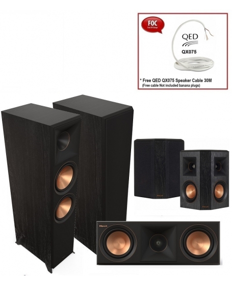 Klipsch RP-5000F II+RP-500C II+RP-402S 5.0 Speaker Package