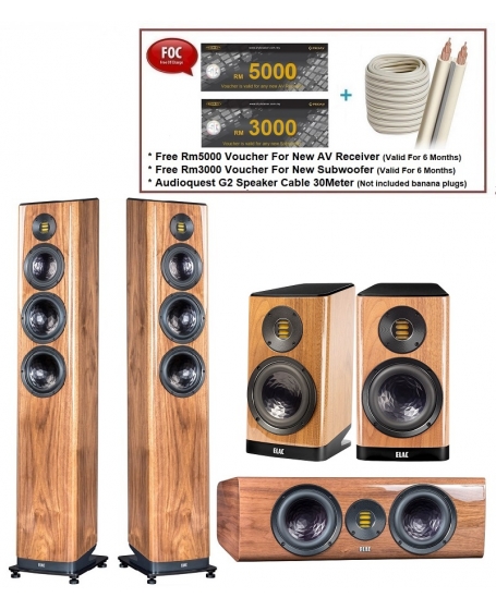 ELAC VELA VFS409+CC 401+BS 403 5.0 Speaker Package