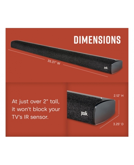 Polk Audio Signa S3 Universal TV Sound Bar (DU)