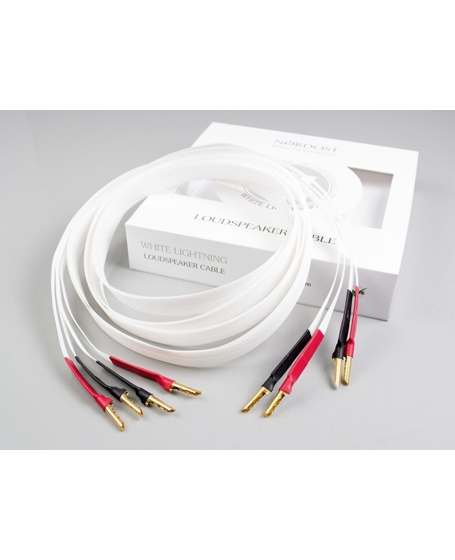 Nordost White Lightning Speaker Cable (2.5m x 2) With Banana Made In USA