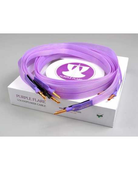 Nordost Purple Flare Speaker Cable (2.5m x 2) With Banana Made in USA