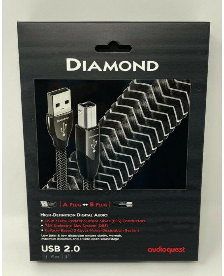 AudioQuest Diamond USB Type A to Type B Cable 1.5m