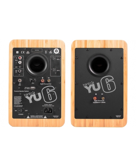 Kanto YU6 Powered Bookshelf Speaker