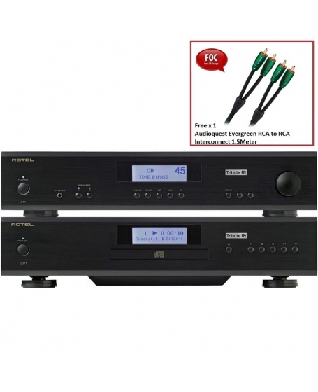 Rotel A11 Tribute Integrated Amplifier + Rotel CD11 Tribute CD player