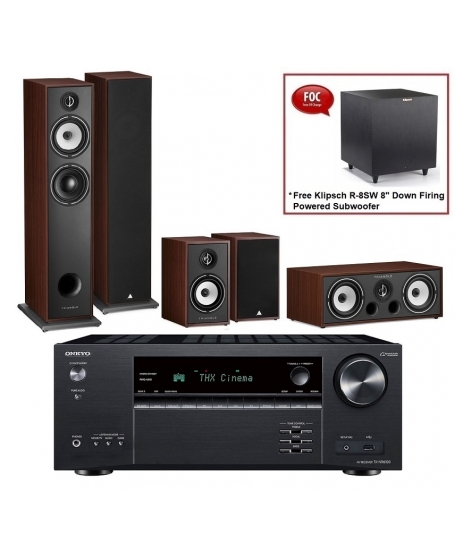 Onkyo TX-NR696 + Triangle Borea BR07+BR02+BRC1 5.0 Home Theatre Package