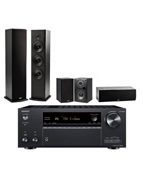 Onkyo TX-NR696 + Polk Audio T50 5.0 Home Theatre Package