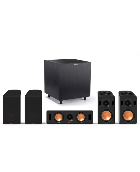 Klipsch Reference Cinema System Dolby Atmos 5.1.4 Satellite Speaker Package (R-8SW)