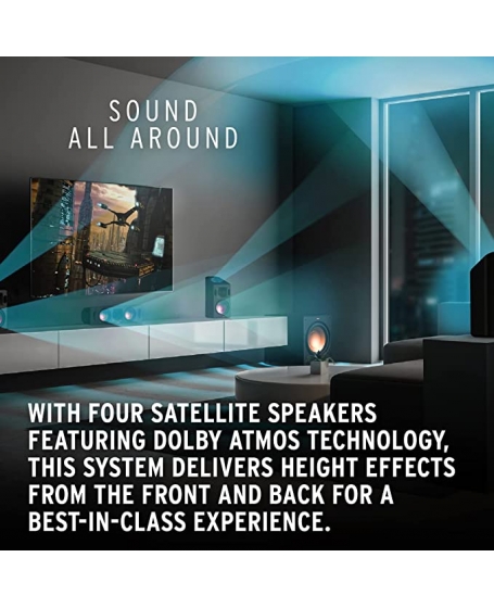 Klipsch Reference Cinema System Dolby Atmos 5.1.4 Satellite Speaker Package (R-8SW)
