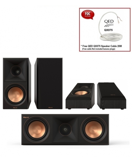 Klipsch RP-600M II+RP-500C II+RP-500SA II 5.0 Speaker Package